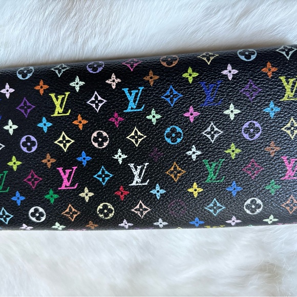 Louis Vuitton multicolor Sarah bifold long wallet pink interior - Picture 7 of 15